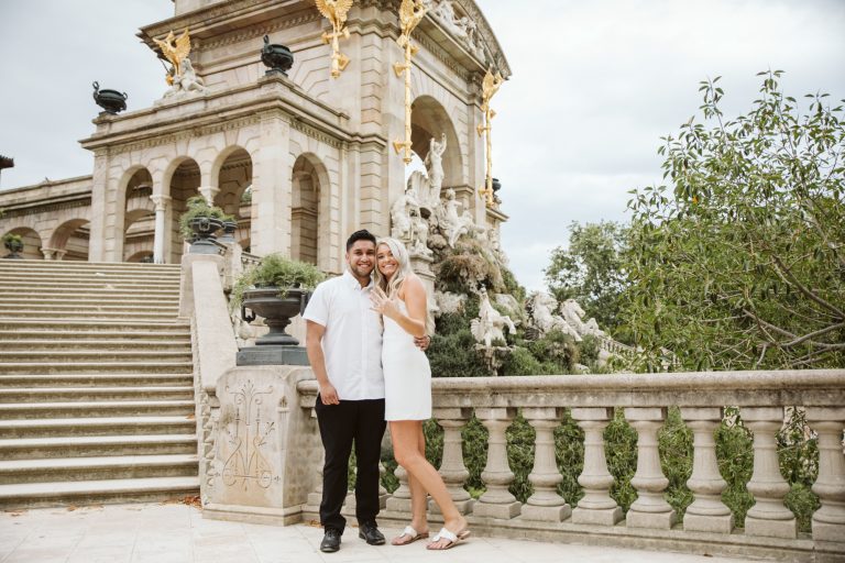 A heartfelt proposal in Ciutadella Park with Abby and Marco